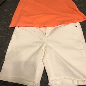 White Bermuda shorts!